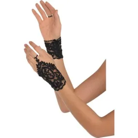 Adult Black Lace Glovettes