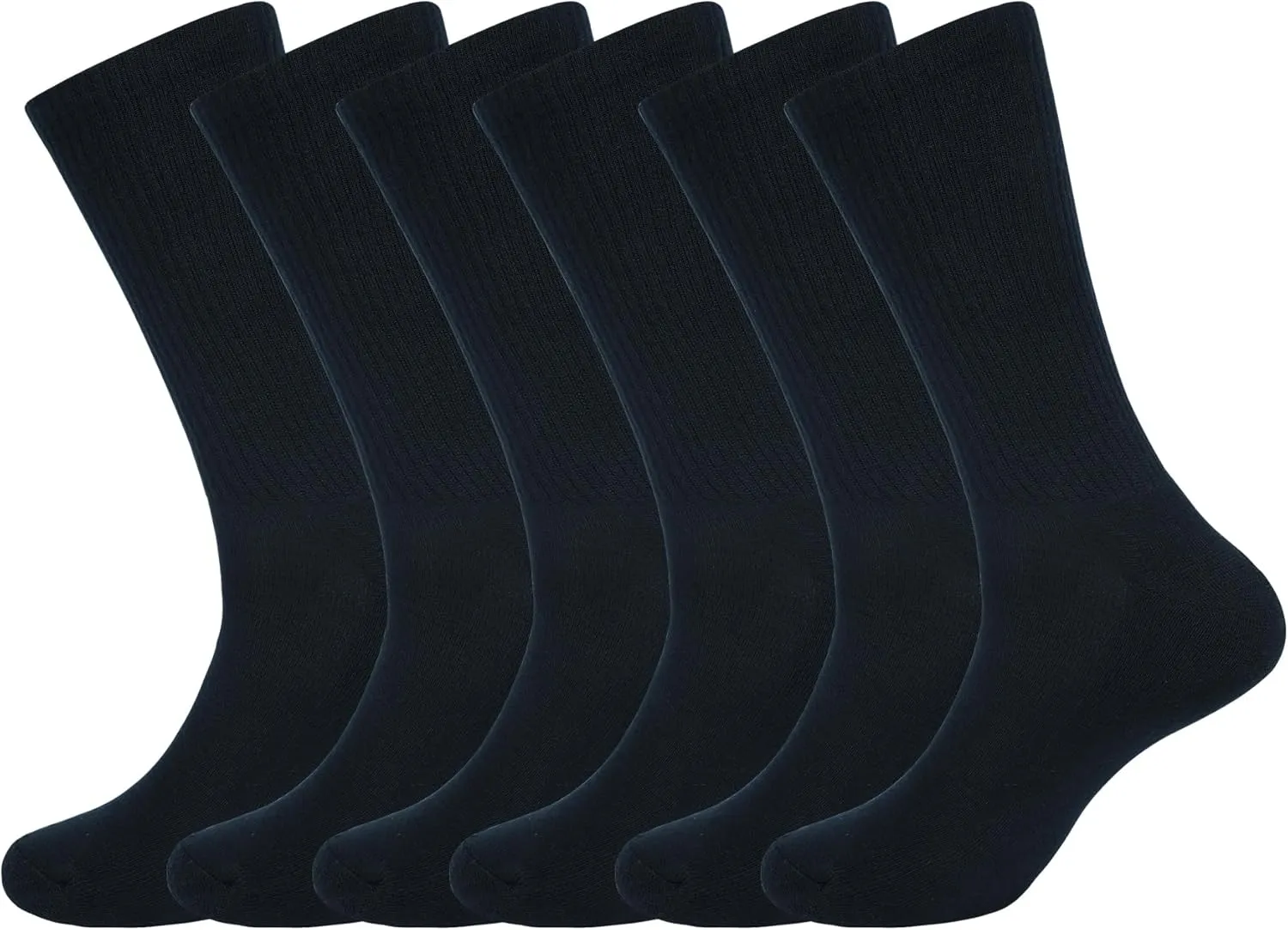 AJ DEZINES 3 Pack Womens Crew Socks Cushioned Athletic Sports Workout Moisture Wicking Socks