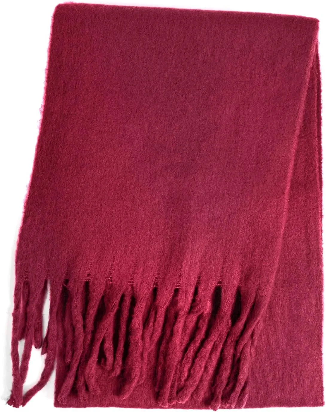 AUSEKALY Women's Scarf Big Colorful Thick Blanket Wrap Winter Oversized Warm Chunky Scarves Solid