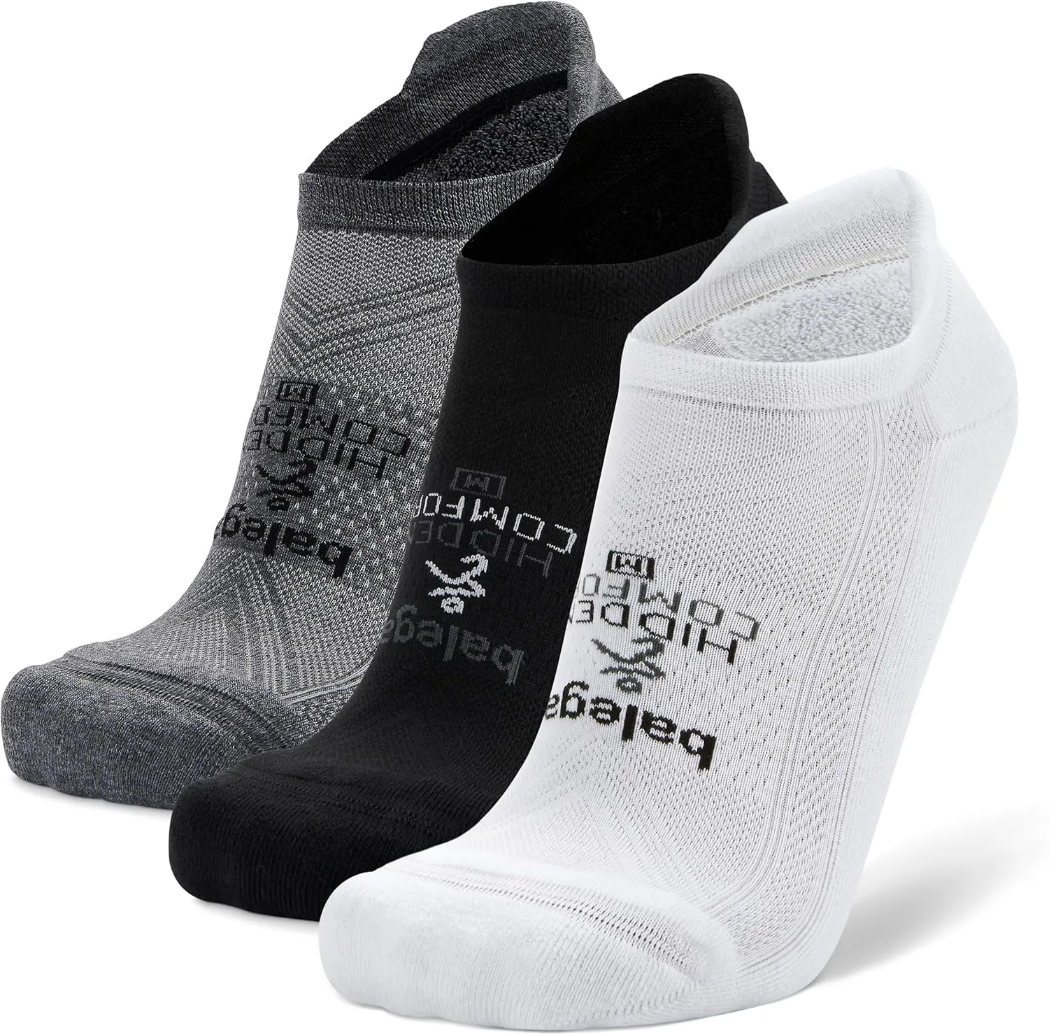 Balega Hidden Comfort Performance No Show Athletic Running Socks for Men and Women (3-Pack)