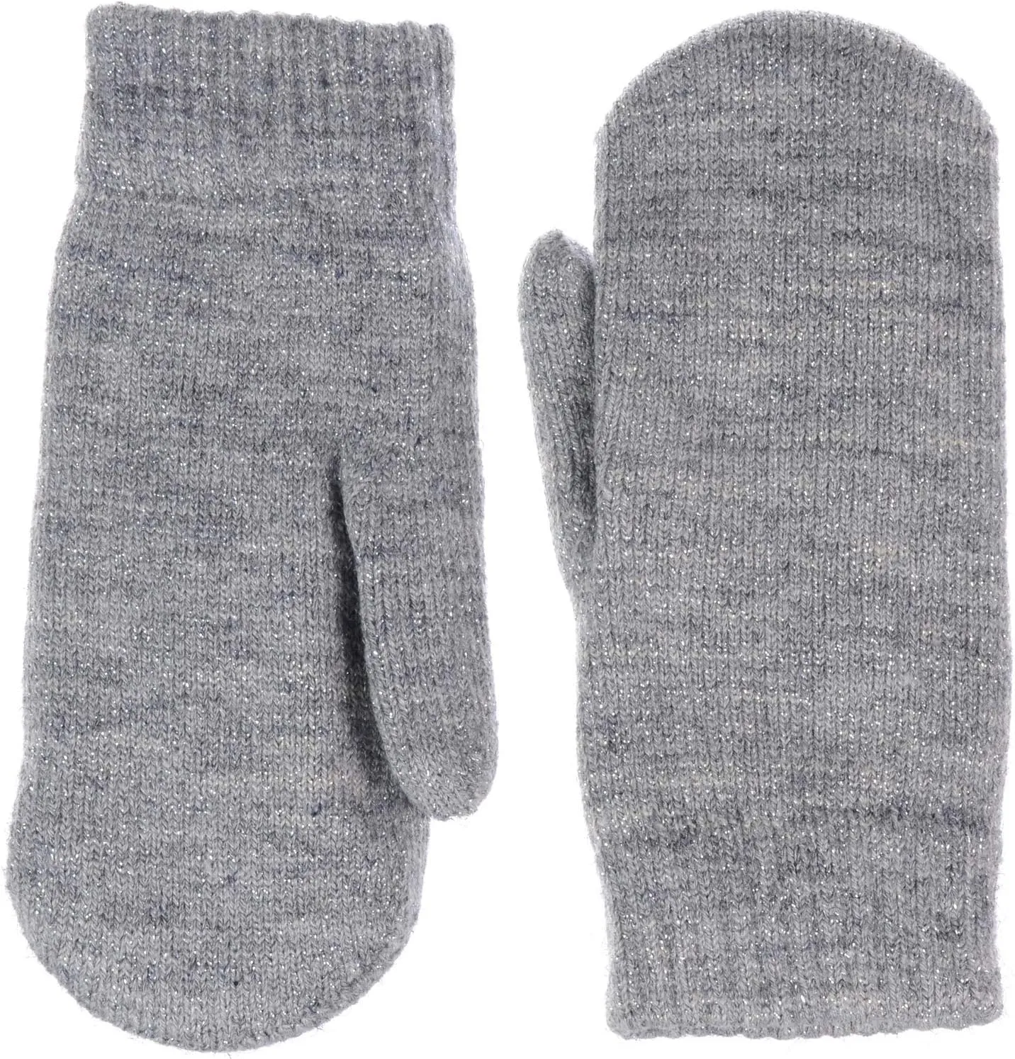 Be Your Own Style BYOS Unisex Winter Toasty Warm Solid Glitter Fleece Lined Knit Mitten Gloves