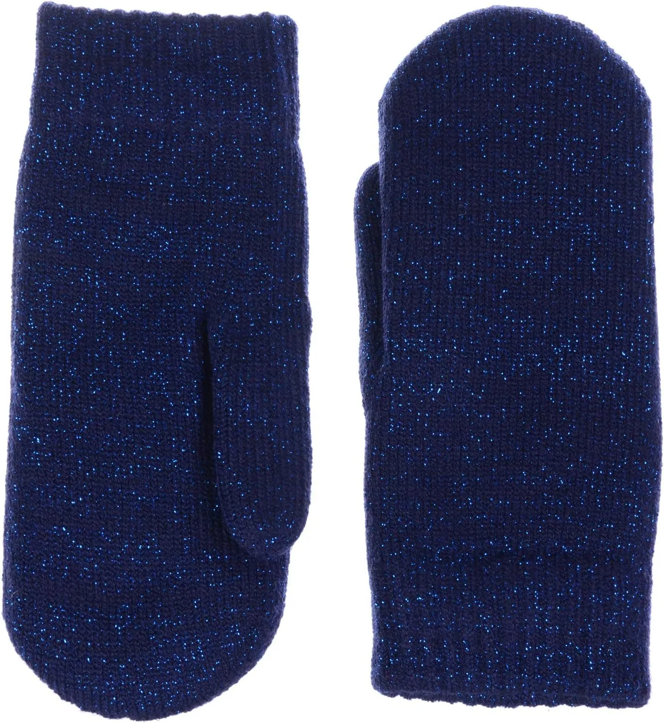 Be Your Own Style BYOS Unisex Winter Toasty Warm Solid Glitter Fleece Lined Knit Mitten Gloves