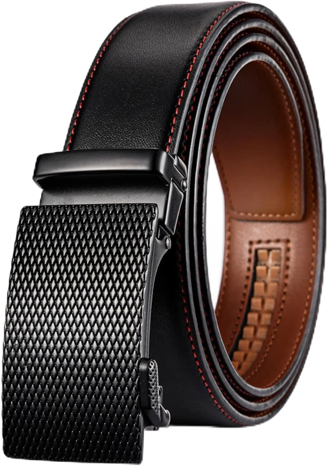 Belt for Men Genuine Leather Automatic Buckle Business