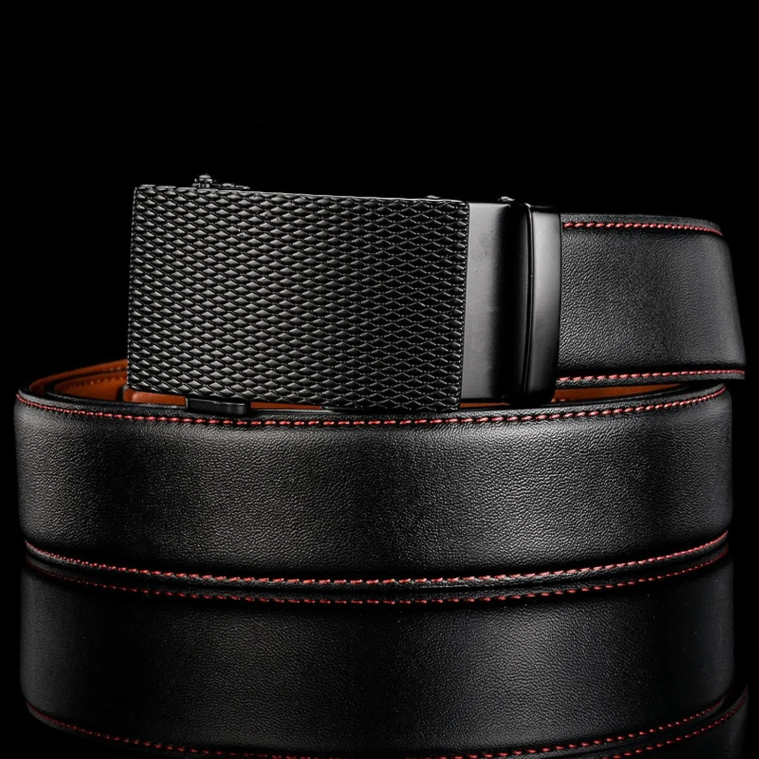 Belt for Men Genuine Leather Automatic Buckle Business