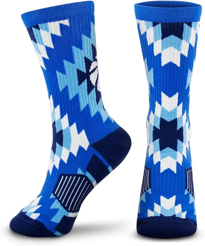ChalkTalkSPORTS Elite Basketball Socks | Performance Mid Calf Socks with Ball | Youth & Adult | Men & Women | Multiple Colors