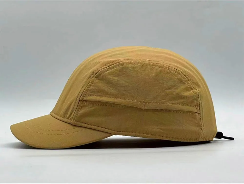 COOLSOME Quick Dry Hat 6 Panels Drawstring Unstructured Airy Breathable Daily Wear Short Brim Hat