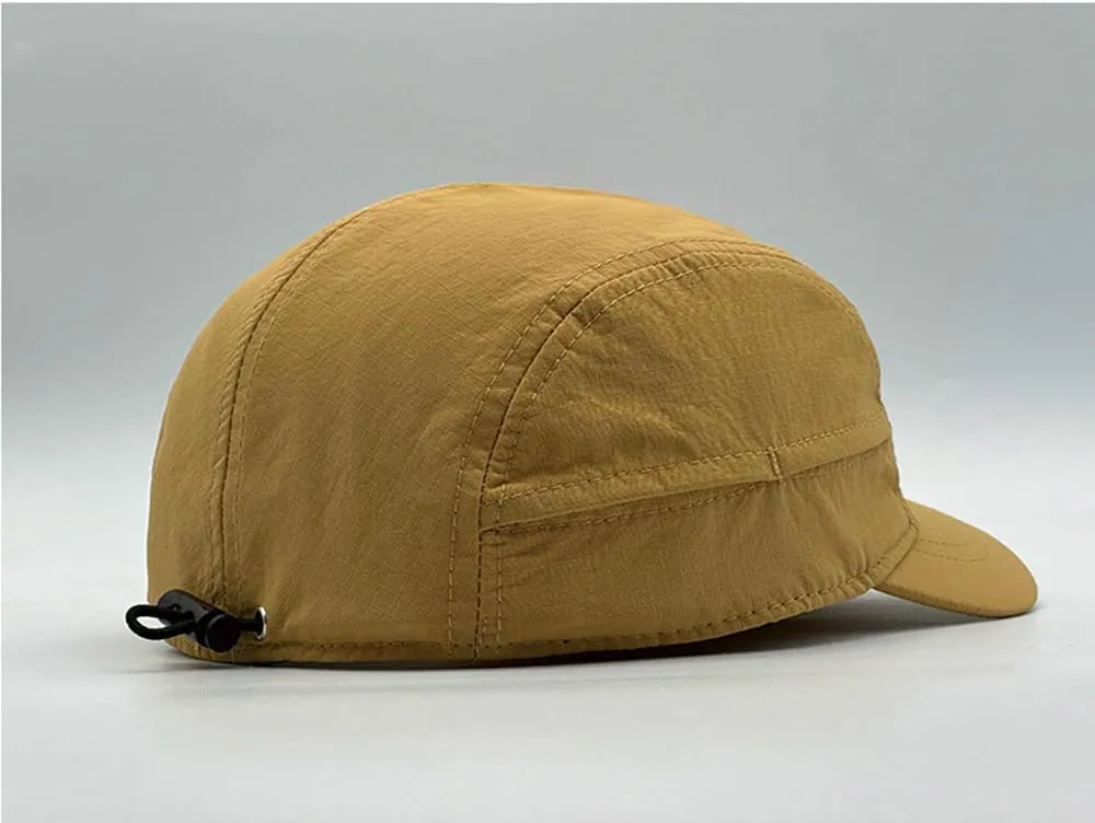 COOLSOME Quick Dry Hat 6 Panels Drawstring Unstructured Airy Breathable Daily Wear Short Brim Hat