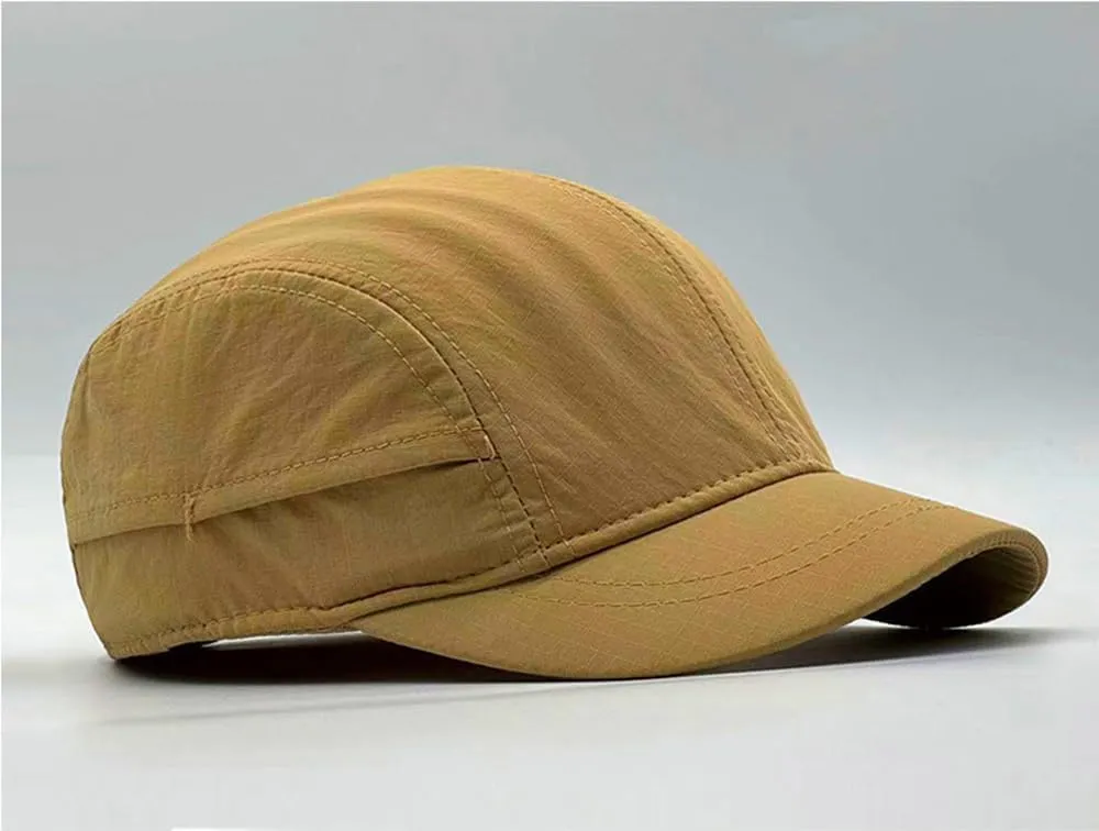 COOLSOME Quick Dry Hat 6 Panels Drawstring Unstructured Airy Breathable Daily Wear Short Brim Hat