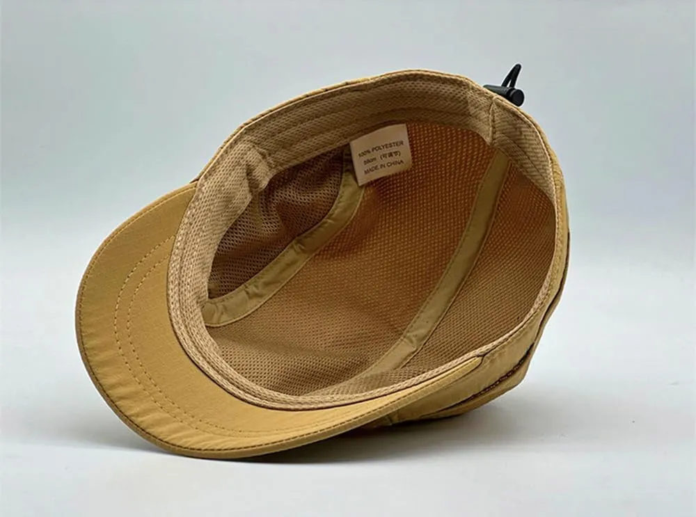 COOLSOME Quick Dry Hat 6 Panels Drawstring Unstructured Airy Breathable Daily Wear Short Brim Hat