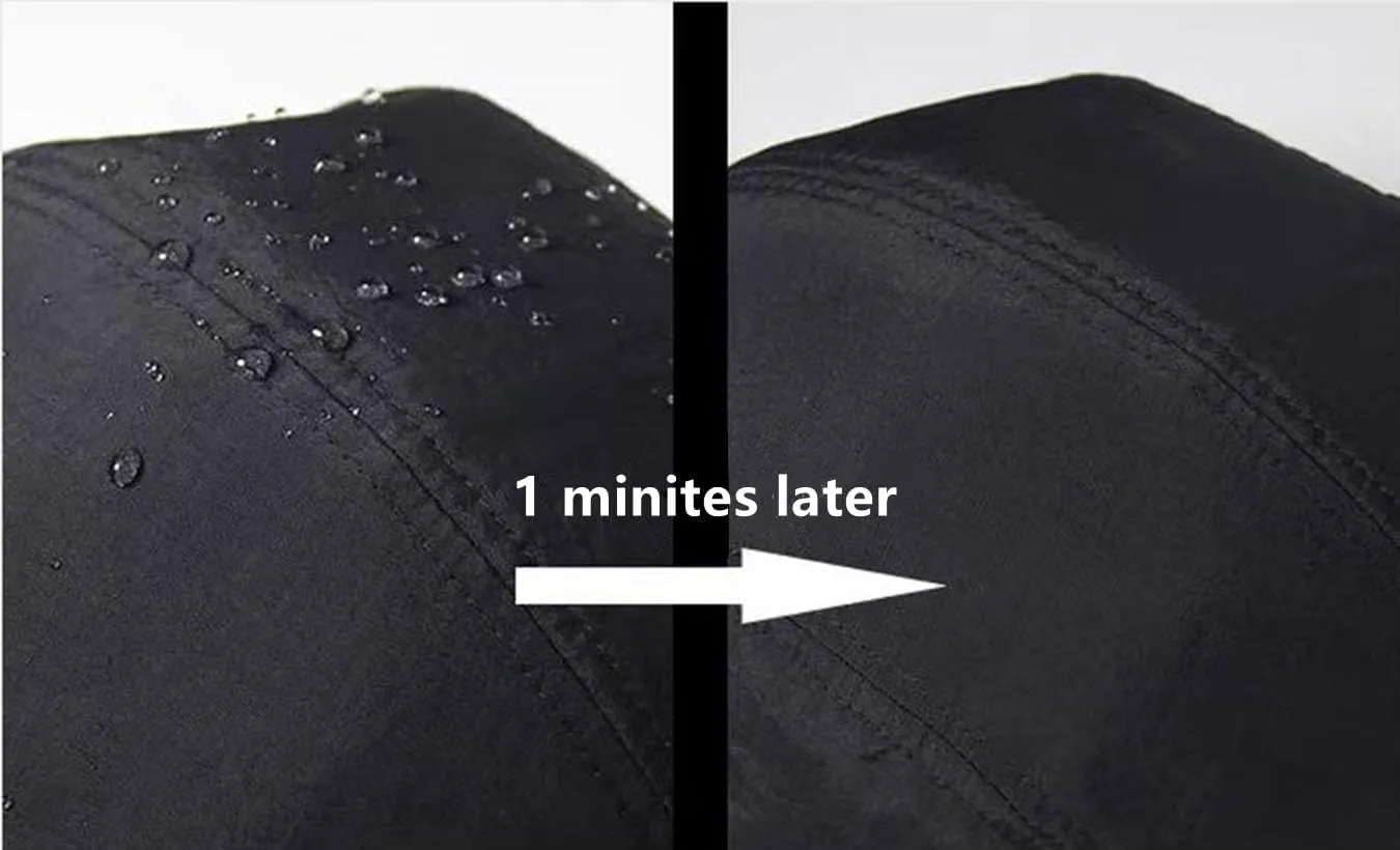 COOLSOME Quick Dry Hat 6 Panels Drawstring Unstructured Airy Breathable Daily Wear Short Brim Hat