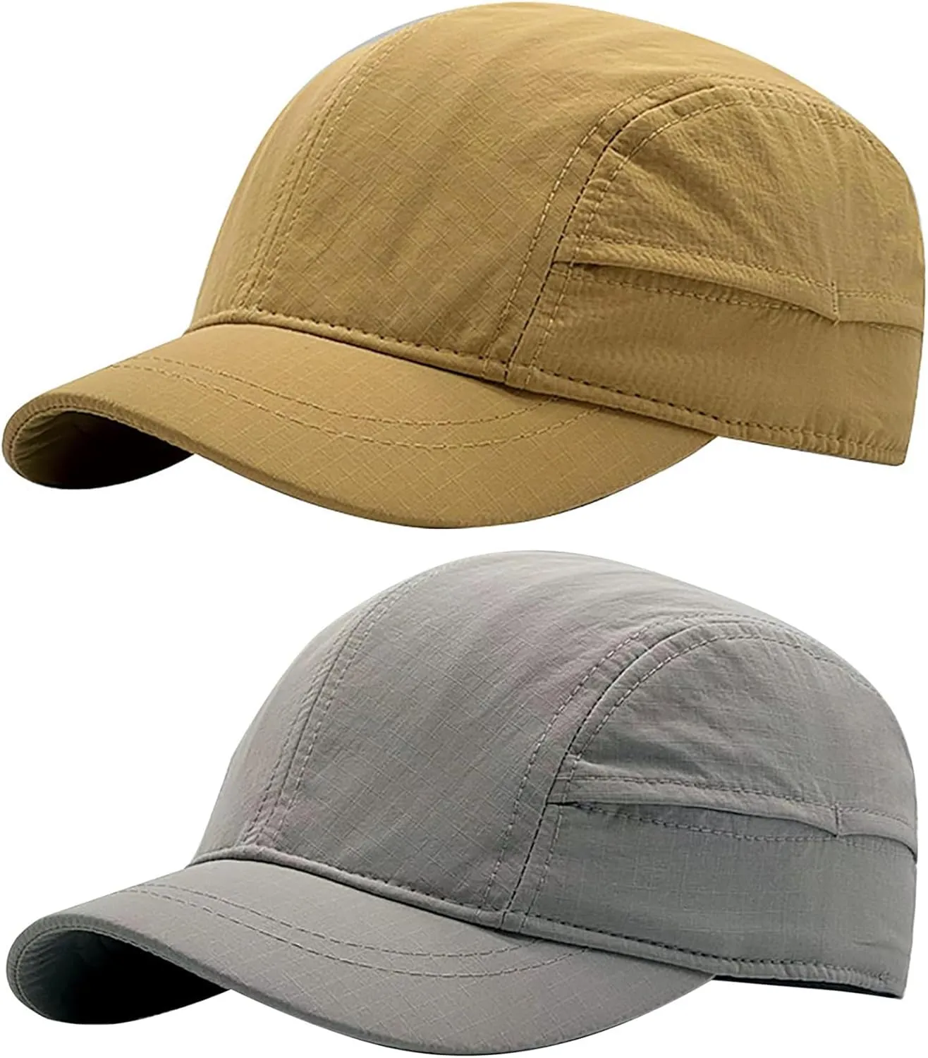 COOLSOME Quick Dry Hat 6 Panels Drawstring Unstructured Airy Breathable Daily Wear Short Brim Hat