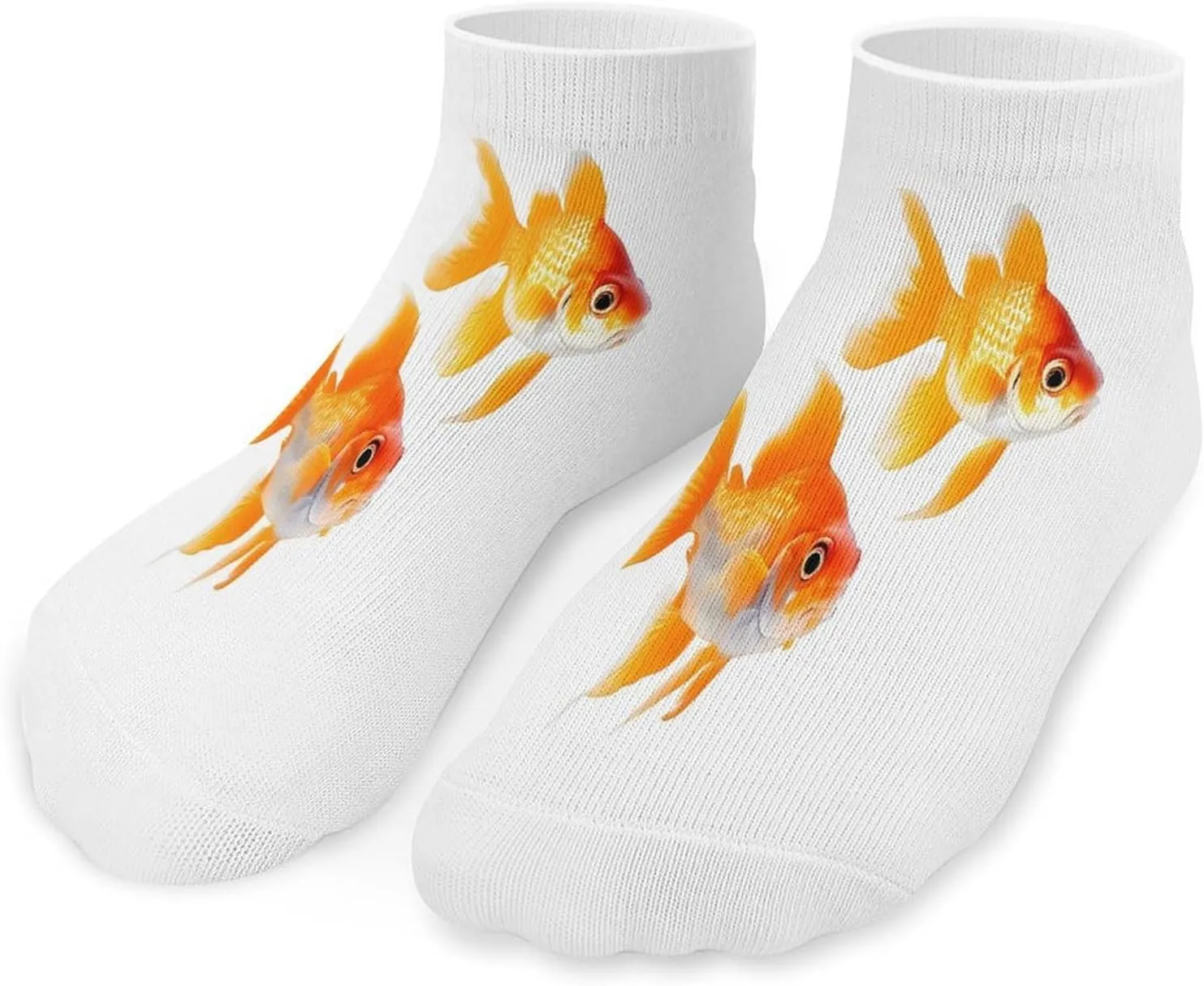 Cute Goldfishes Socks Low Cut Ankle Short Sock Novelty Casual Invisible Liner Socks for Men Women
