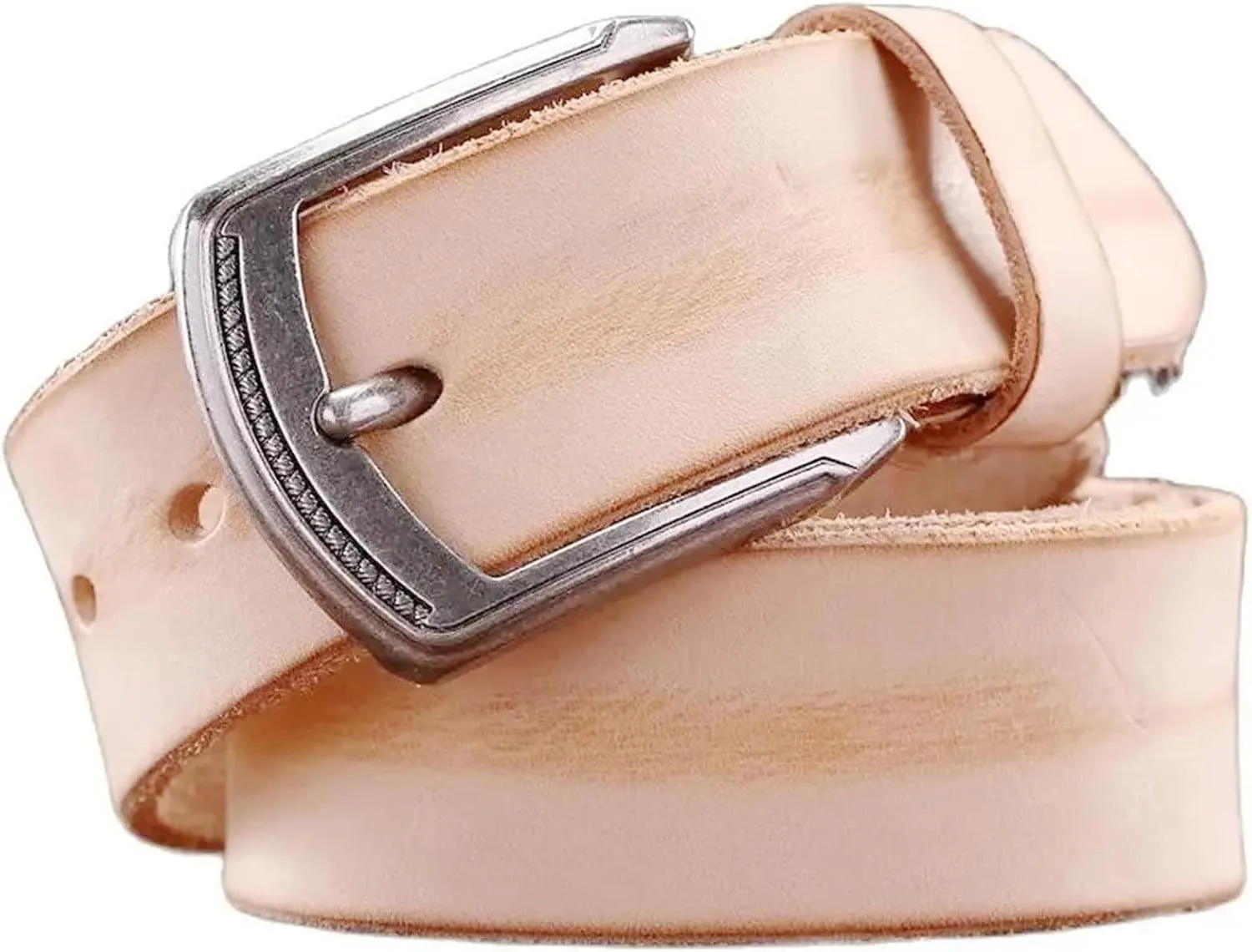 Dcvmvmn Men Business Casual Big Leather Belts Vintage Cowhide Genuine Leather Belts Accessories