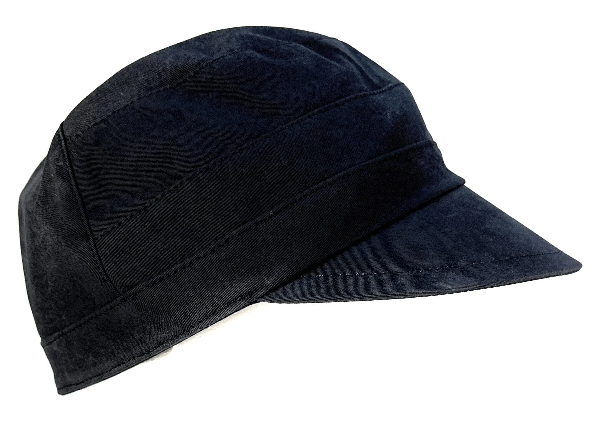 Dolce & Gabbana Men’s Black Military-Style Cap – Pure Cotton