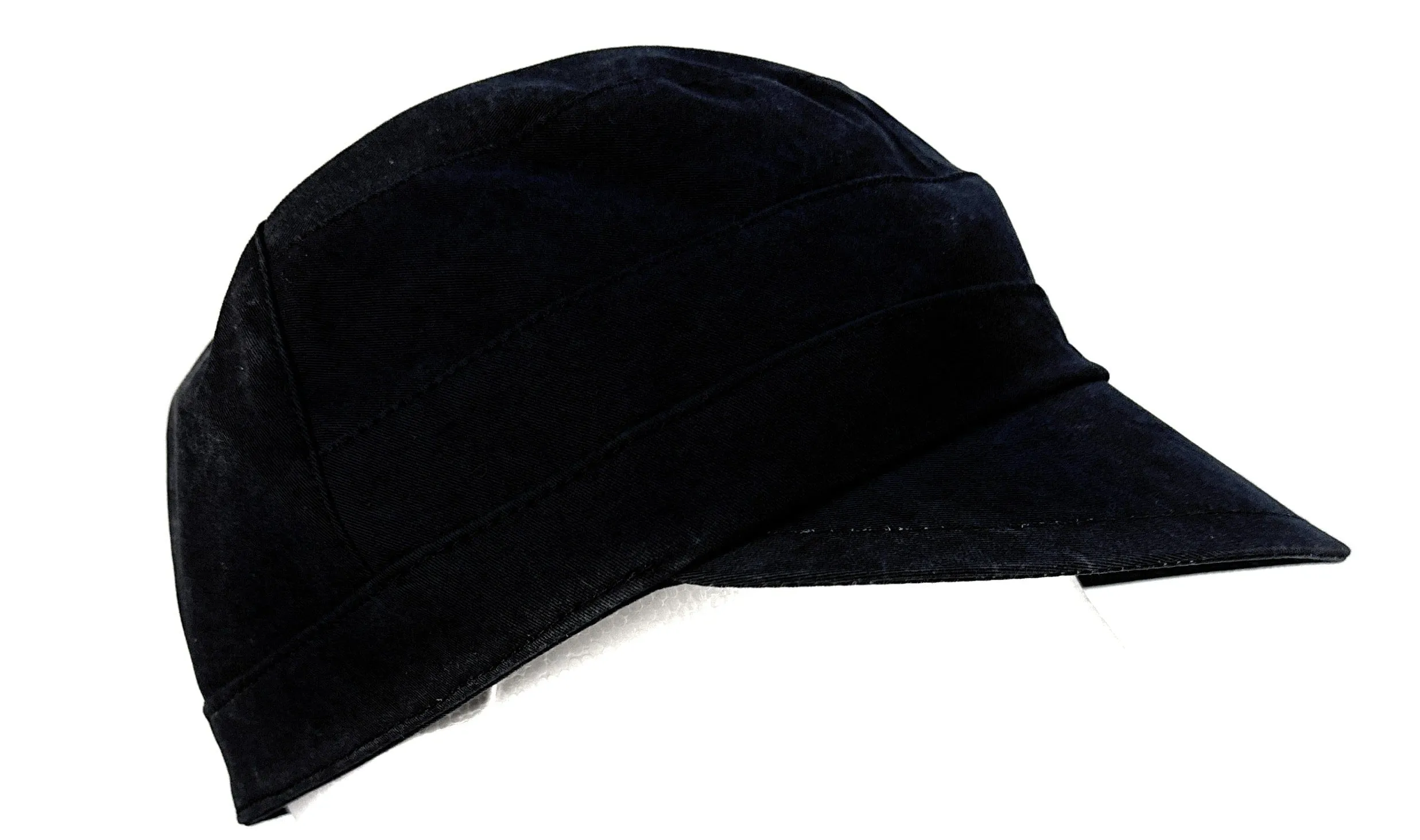 Dolce & Gabbana Men’s Black Military-Style Cap – Pure Cotton