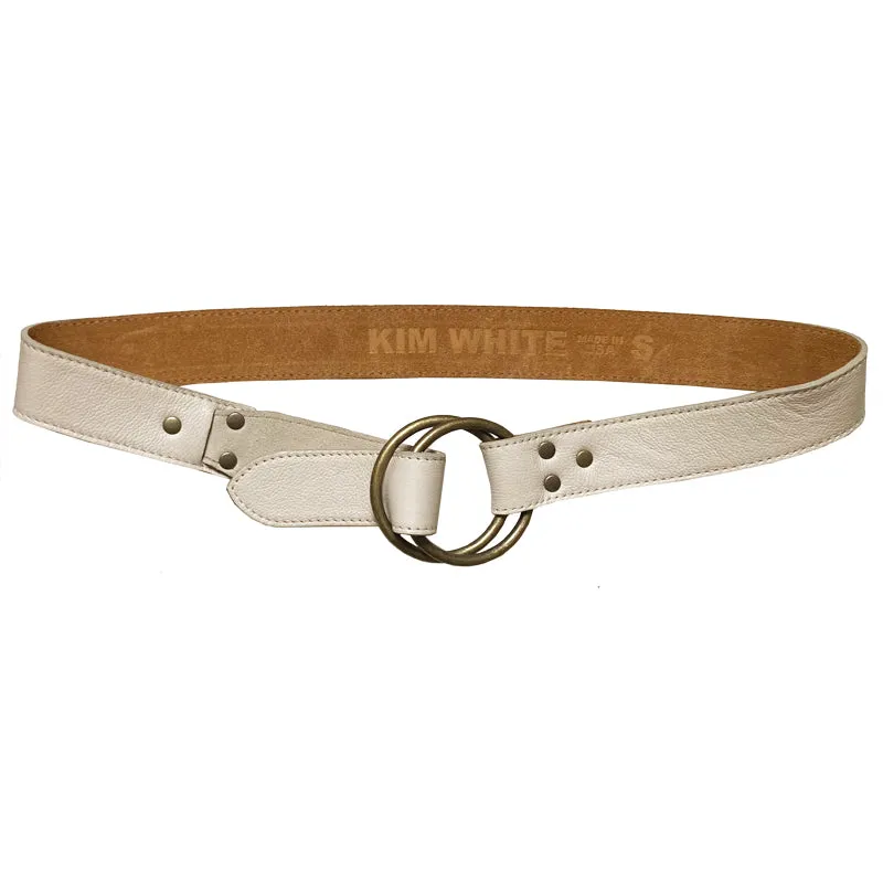 Double-Ring Belt - Cream