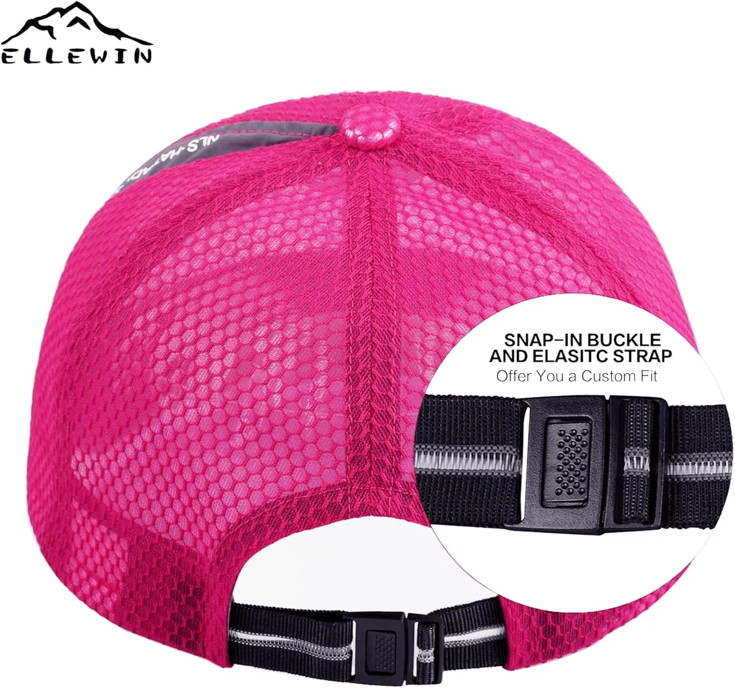 ELLEWIN Unisex Breathable Full Mesh Baseball Cap Quick Dry Running hat Lightweight Cooling Water Sports Hat…