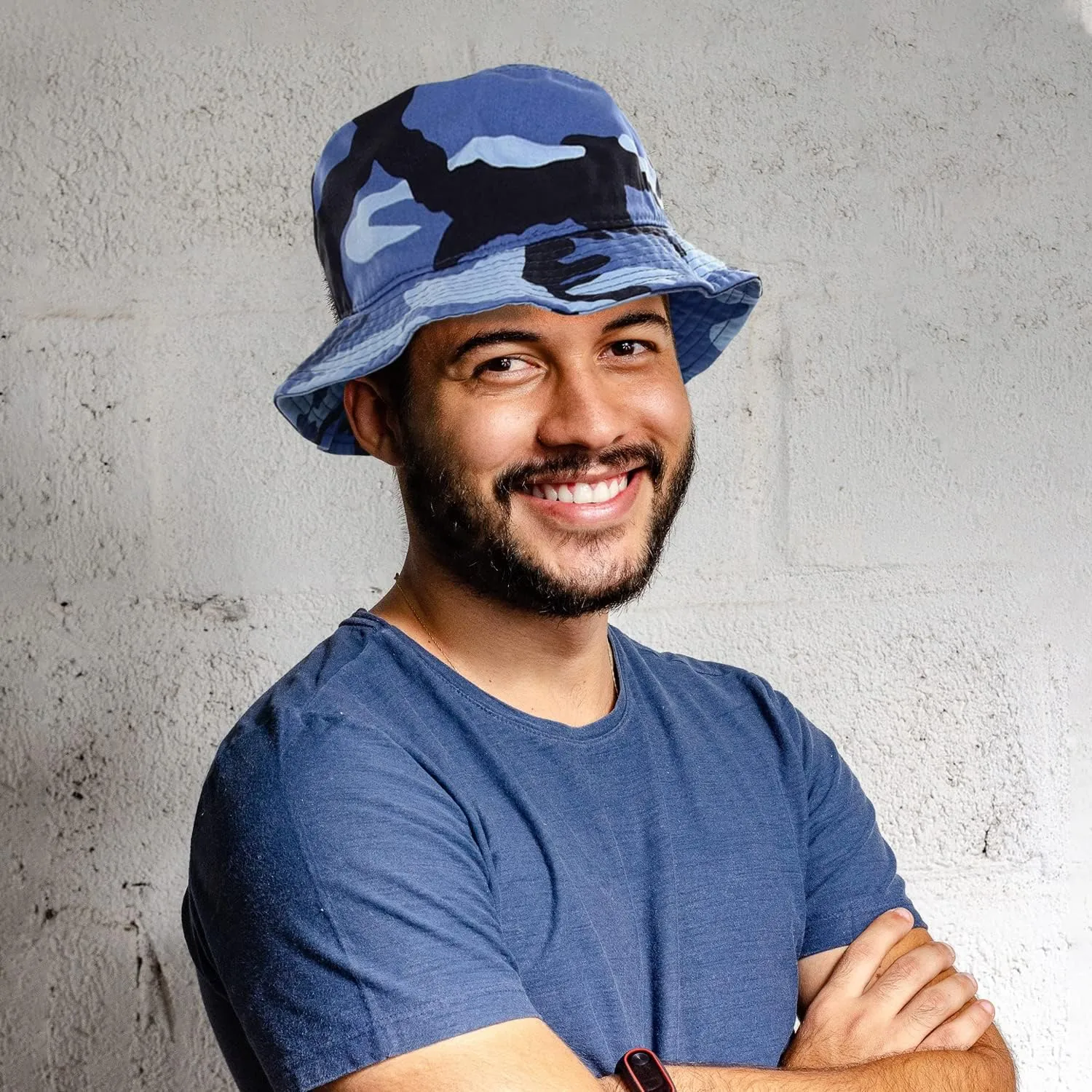 Falari Men Women Unisex Cotton Bucket Hat 100% Cotton Packable for Travel Fishing Hunting Summer Camp