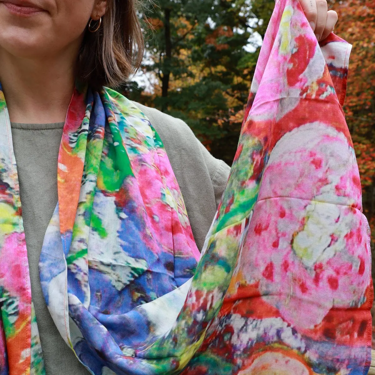 Fall Bouquet Cotton Scarf