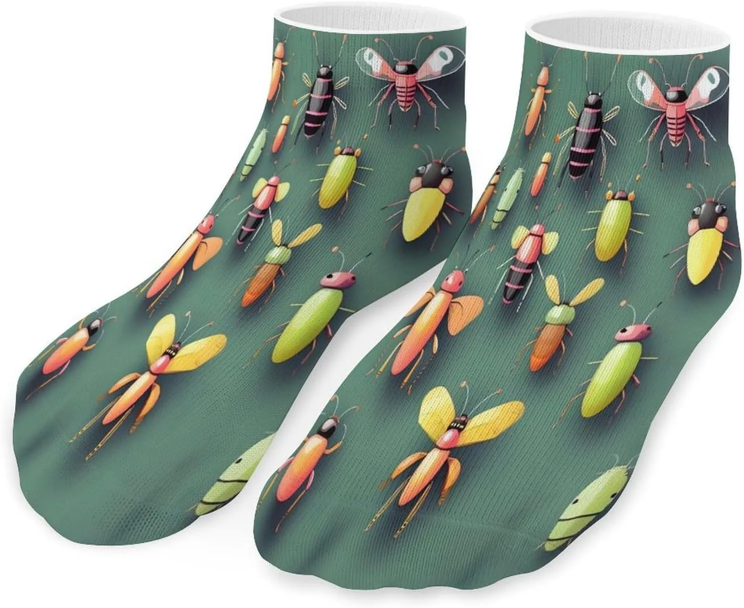 Insect Atlas Socks Low Cut Ankle Short Sock Novelty Casual Invisible Liner Socks for Men Women
