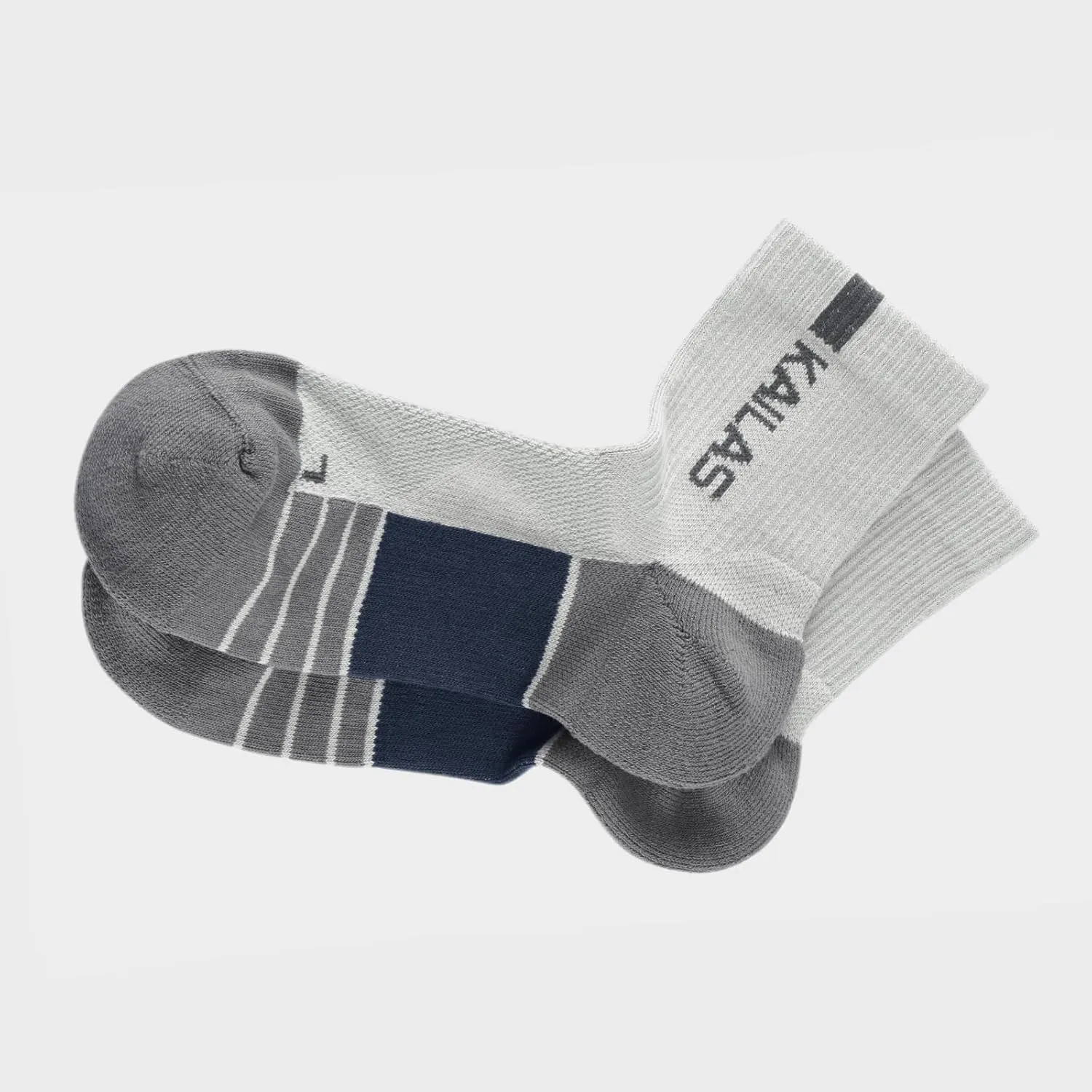 KAILAS FUGA Men's 2 Pack Low Cut Socks Hiking Running Socks Cushioning Moisture Wicking Breathable Crew Socks Sports Socks