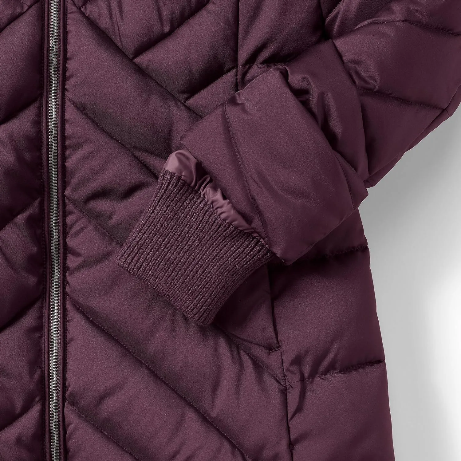 Lands' End Women's Insulated Cozy Fleece Lined Primaloft Coat