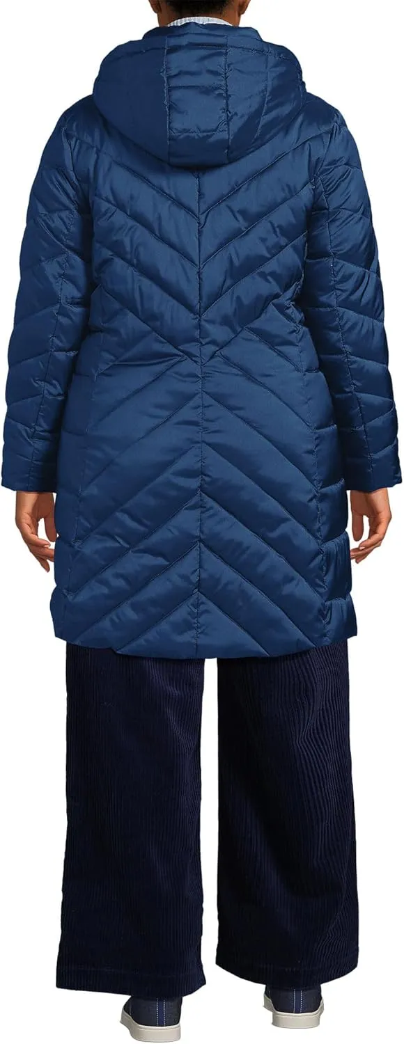 Lands' End Women's Insulated Cozy Fleece Lined Primaloft Coat