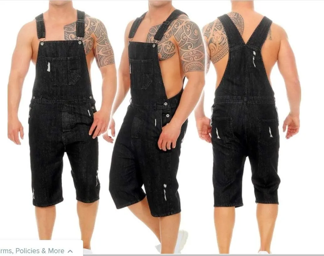 Men's Relaxed Fit Duck Bib Overall Premium Insulated All Fly Insulated Loose Washed Cargo Jeans Bib Overall Loose