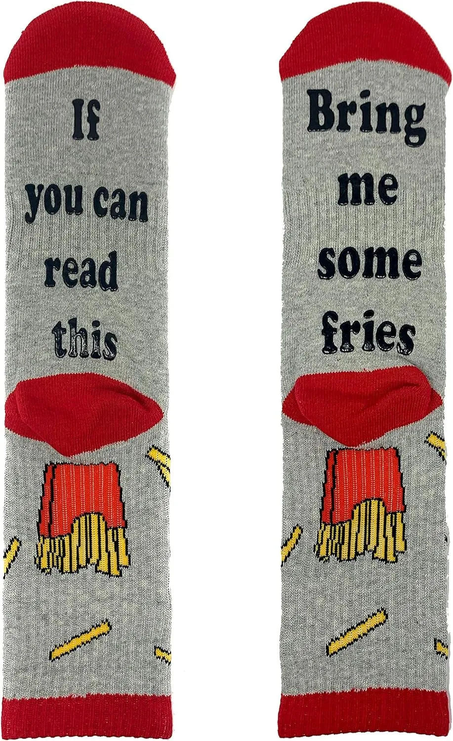 OoohYeah Unisex Novelty If You Can Read This Saying Athletic Crew Socks, Cool Funny Cotton Dress Socks Gift for Men & Women