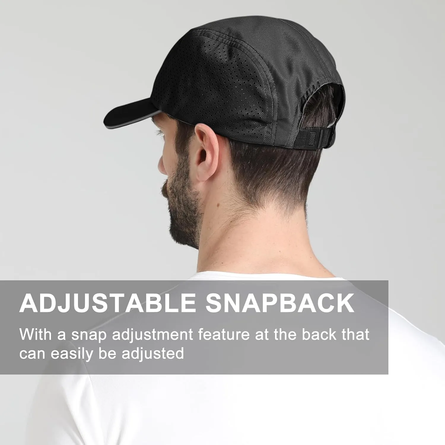 Oversize XXL Mens Quick Dry Baseball Cap Cooling Breathable Mesh Sports Cap Lightweight Snapback Hat for Big Head