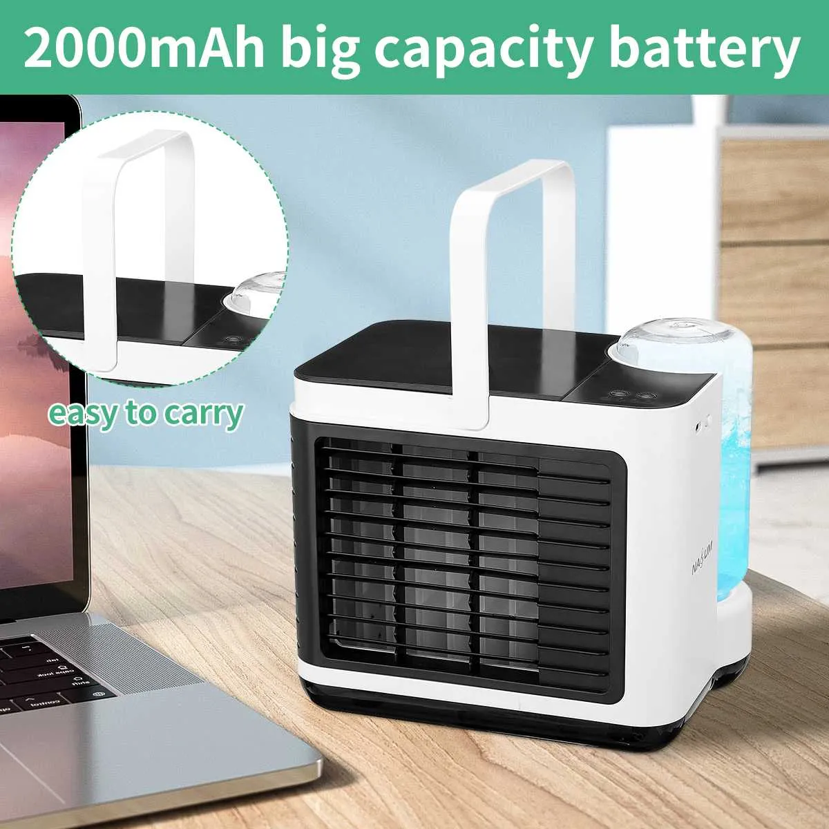 Portable Mini Air Conditioner Fan with Purifier and Humidifier