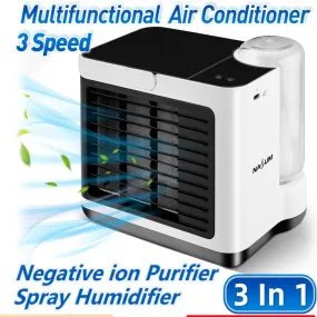 Portable Mini Air Conditioner Fan with Purifier and Humidifier