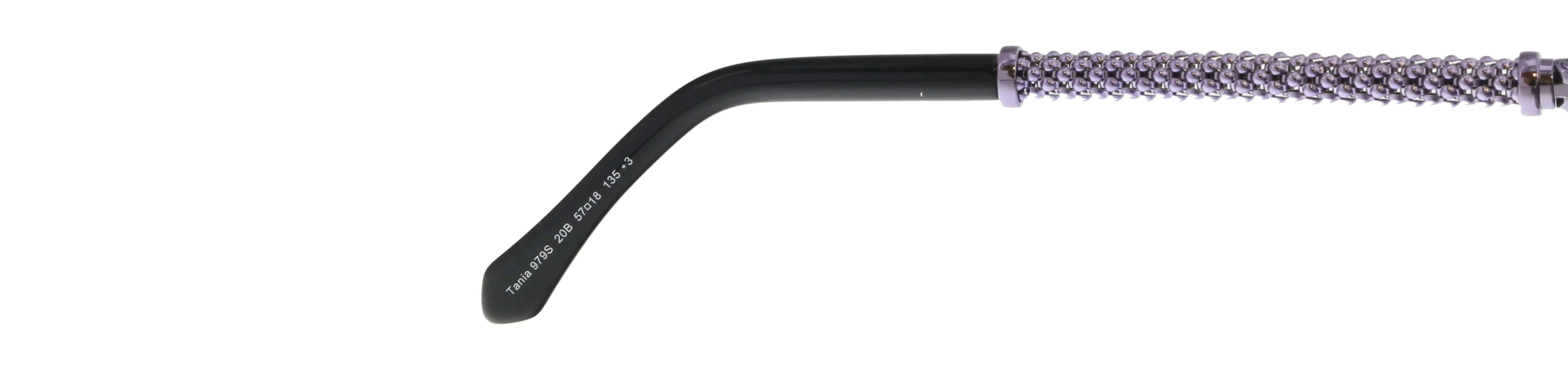 Roberto Cavalli RC979S 20B TANIA Purple/Black Round Sunglasses