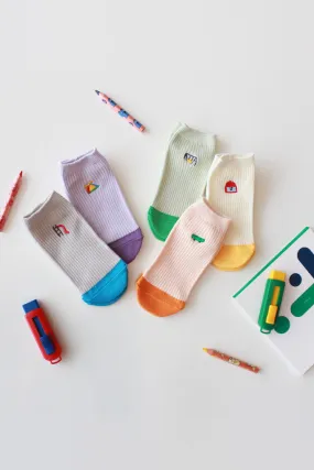 Set of 5 Low Cut Socks - Play Time