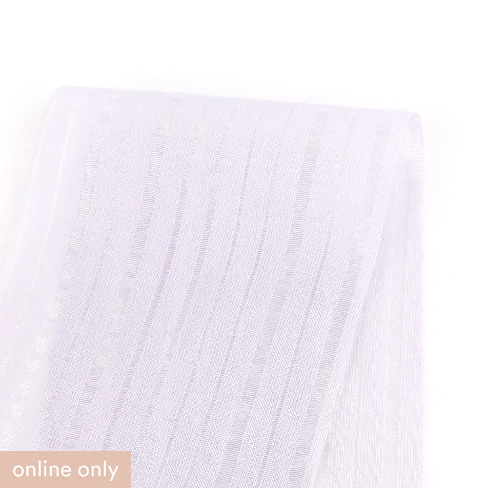 Shimmer Stripe Muslin - Parma Violet