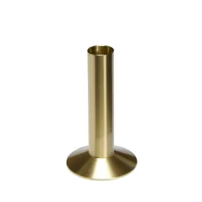 Sleek Candleholder Brass