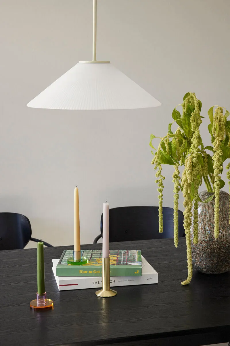 Sleek Candleholder Brass