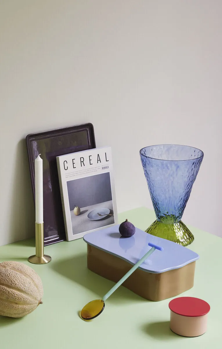 Sleek Candleholder Brass