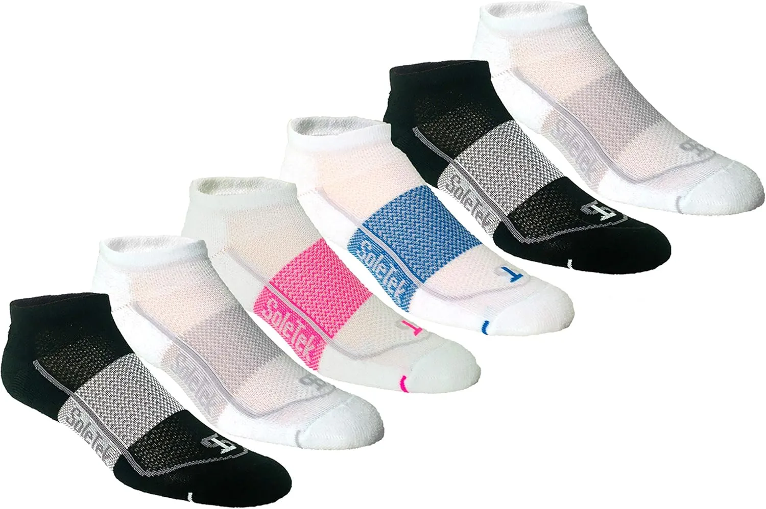 SoleTek Cool Running No Show Wicking Sock