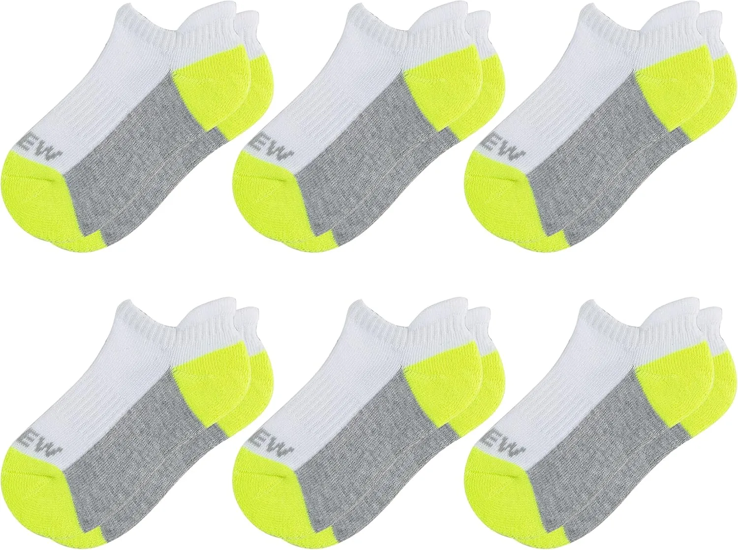 Sunew Baby and Toddler Socks, Boys Girls Cushioned Athletic Ankle/Low Cut Socks 6-Pair