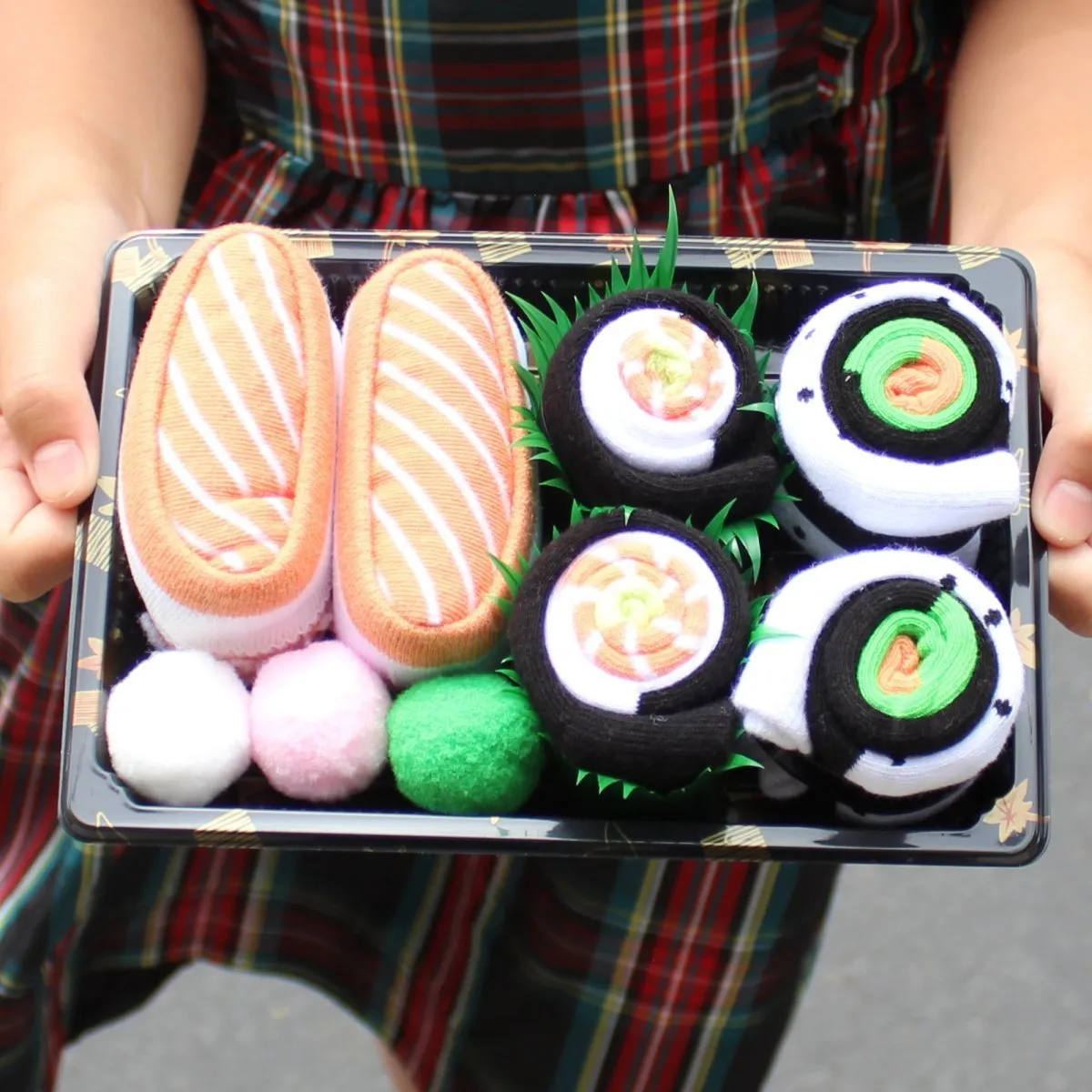 Sushi Socks Box Novelty Funny Gift Socks for Men 3 Pairs