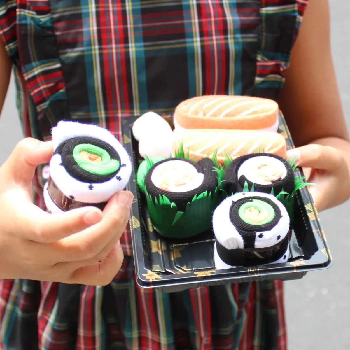 Sushi Socks Box Novelty Funny Gift Socks for Men 3 Pairs