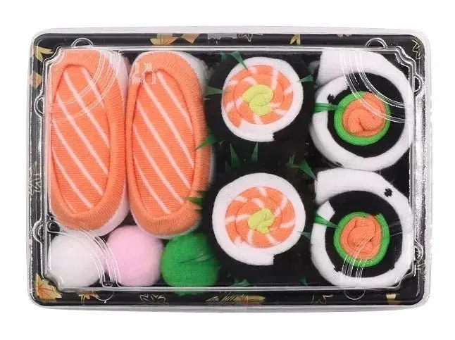Sushi Socks Box Novelty Funny Gift Socks for Men 3 Pairs