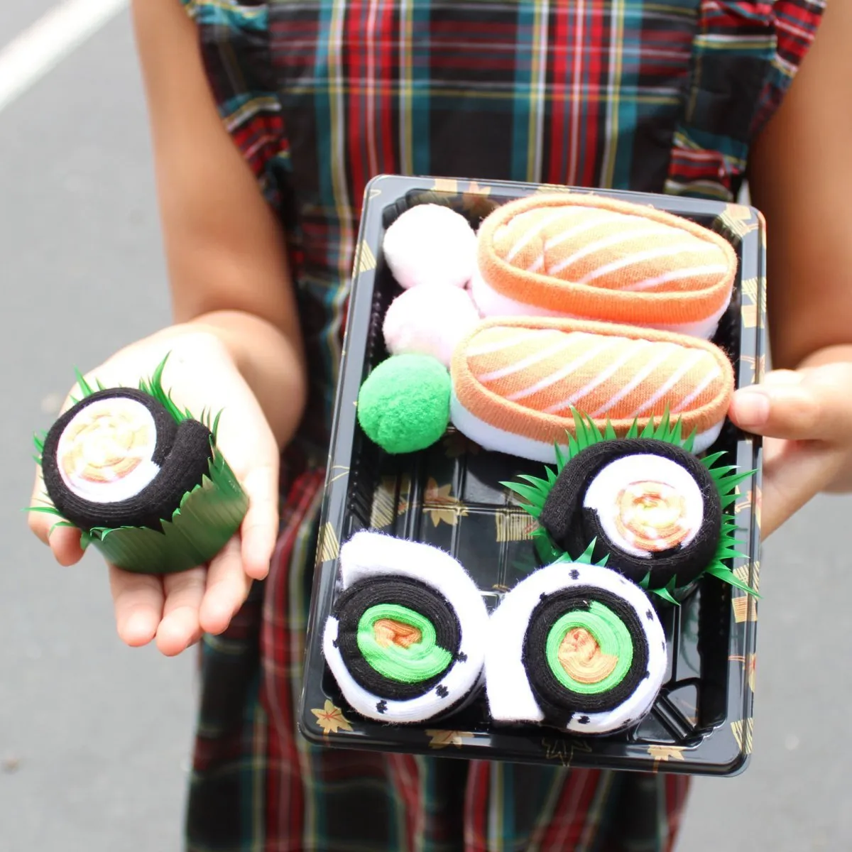 Sushi Socks Box Novelty Funny Gift Socks for Men 3 Pairs