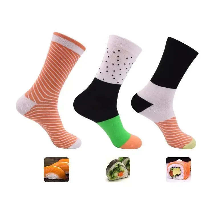Sushi Socks Box Novelty Funny Gift Socks for Men 3 Pairs