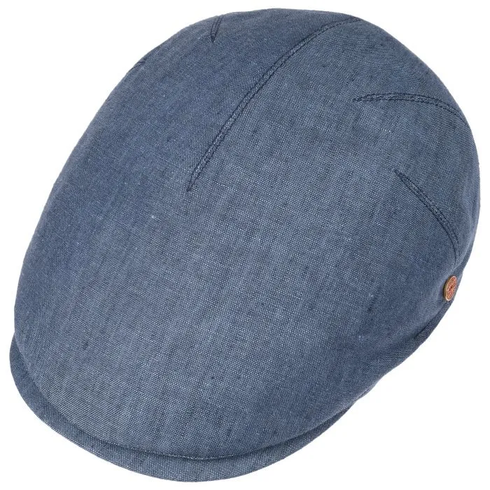 The Sidney Linen Flat Cap