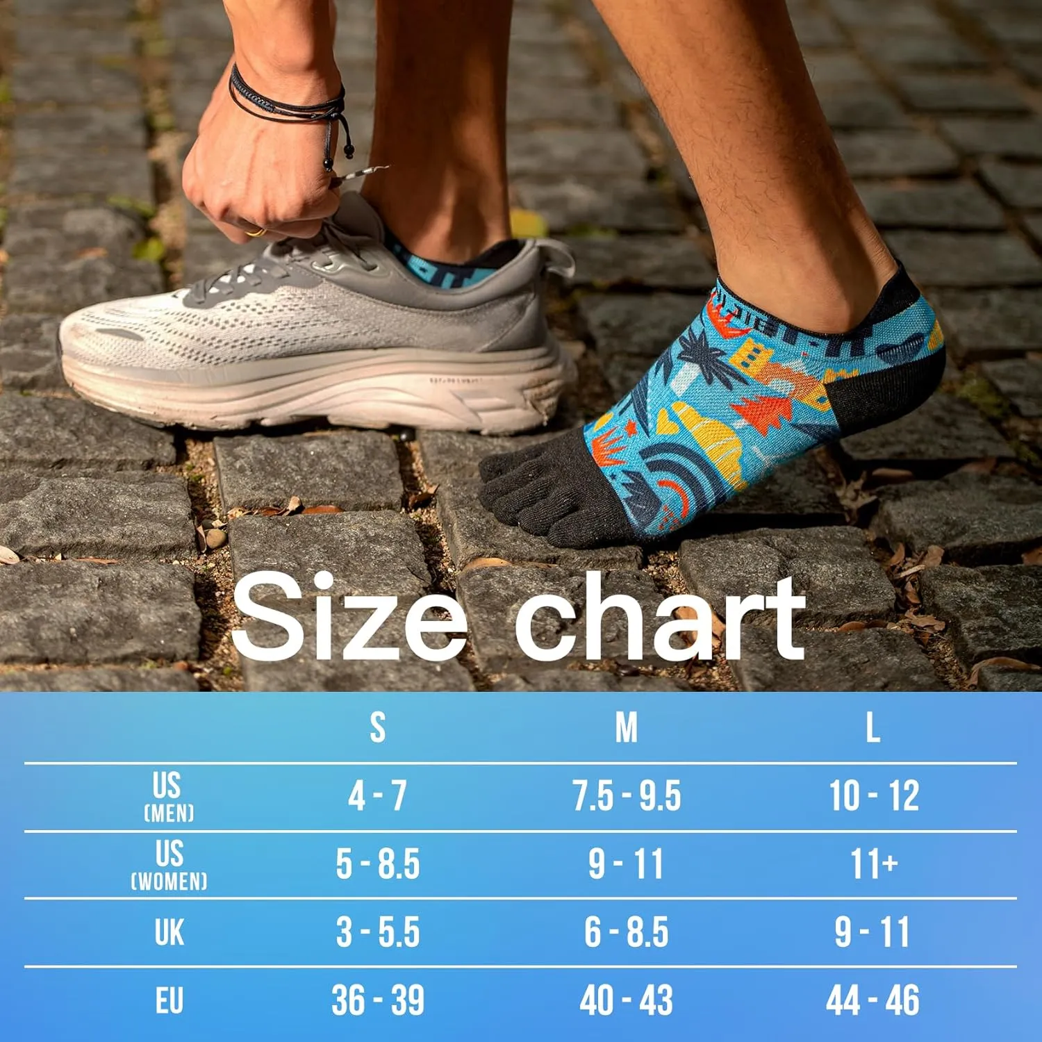 Toe Socks for Men and Women COOL-MAX Five Finger Socks High Performance Athletic Running Toe Socks 3 Pairs