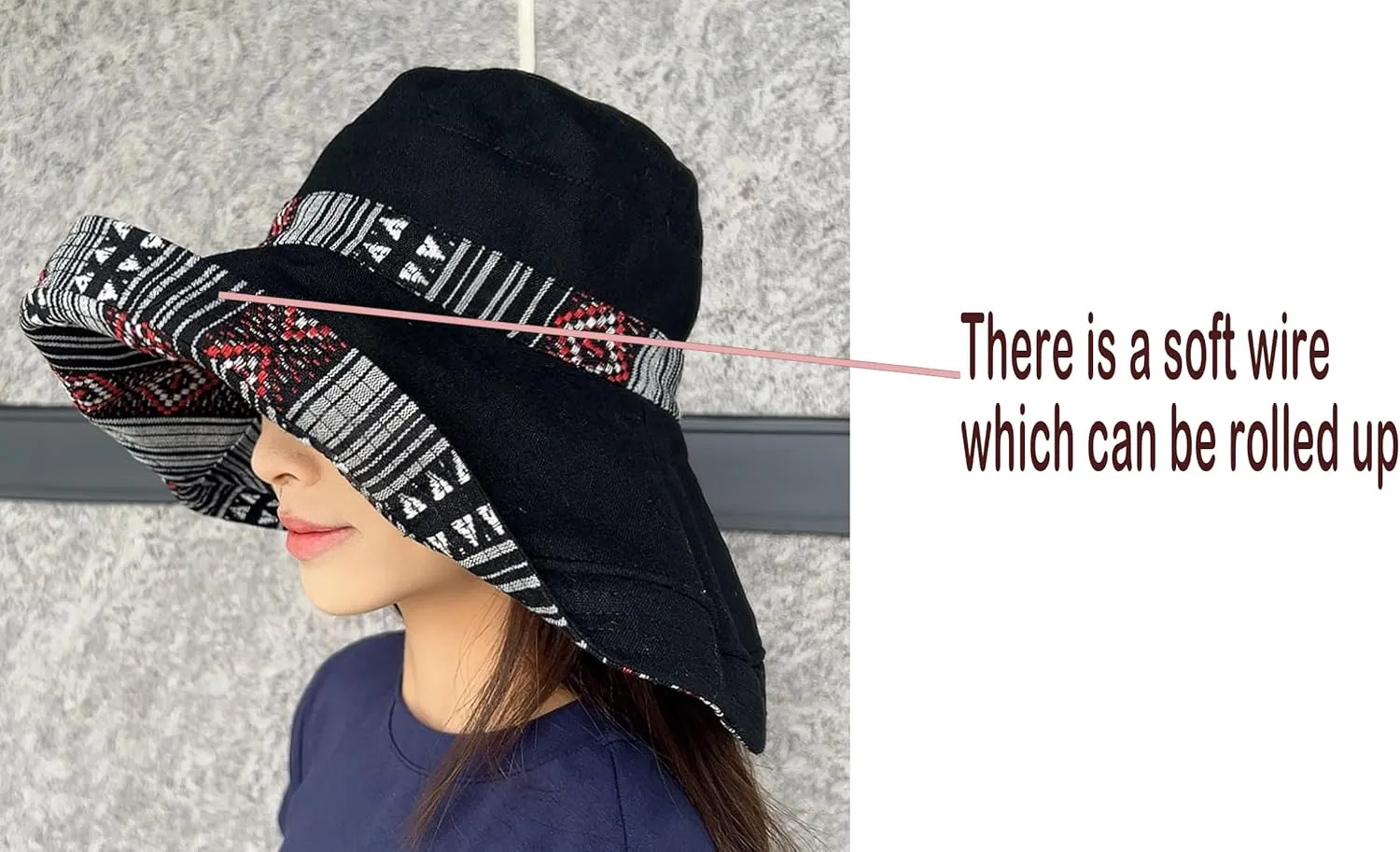 Women's Foldable Wide Brim Bucket Sun Hats for Summer - UV Protection Mesh Beach Fishing Hat with Chin Strap for Travel